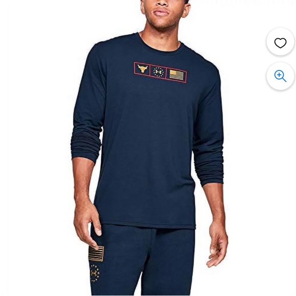 Under Armour Project Rock Freedom Respect Long Sleeve T-shirt Large - Picture 1 of 9